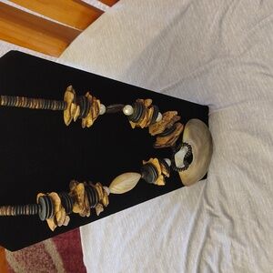 African Shell Pendant Necklace